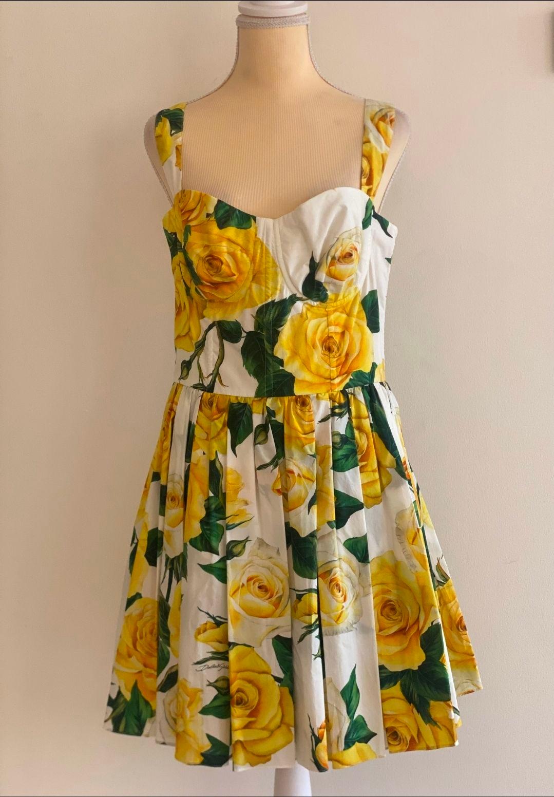 Dolce & Gabbana
Floral-print Midi Dress in Cotton-poplin thumbnail 2