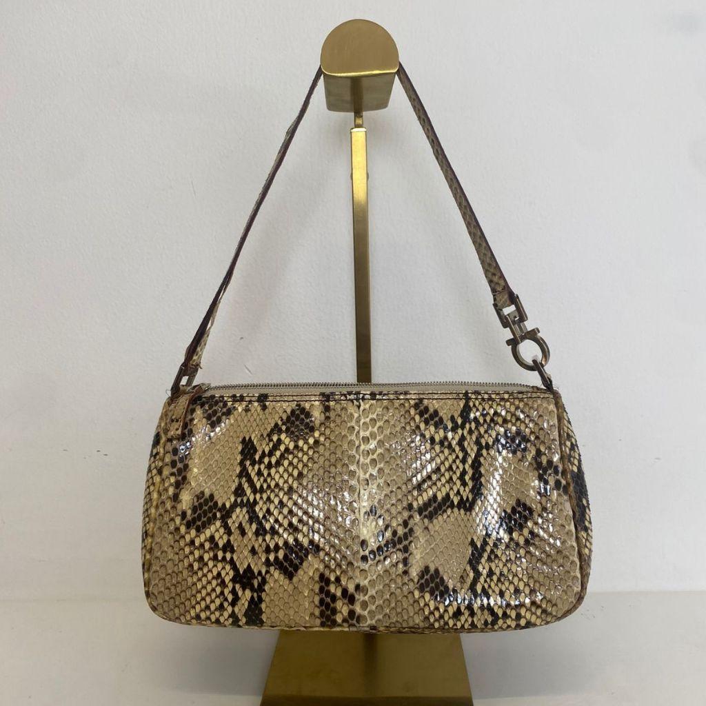 Salvatore Ferragamo handle bag animal print