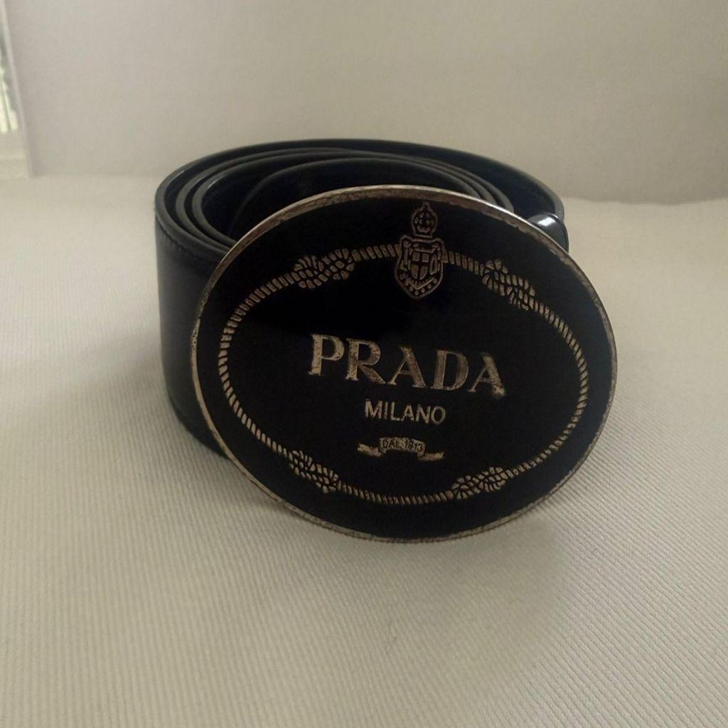 Prada black belt size 86 cm thumbnail 2