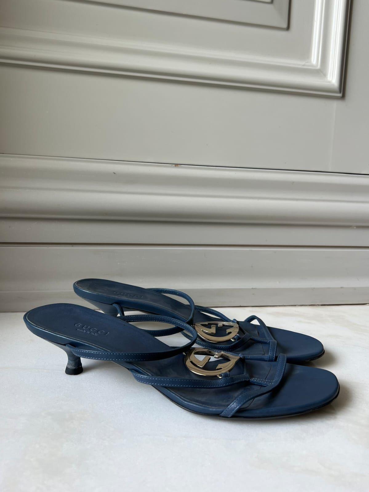 Gucci blue sandals thumbnail 3