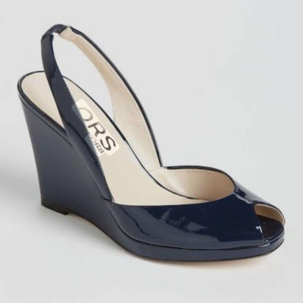Michael Kors Black Patent leather sandals thumbnail 1