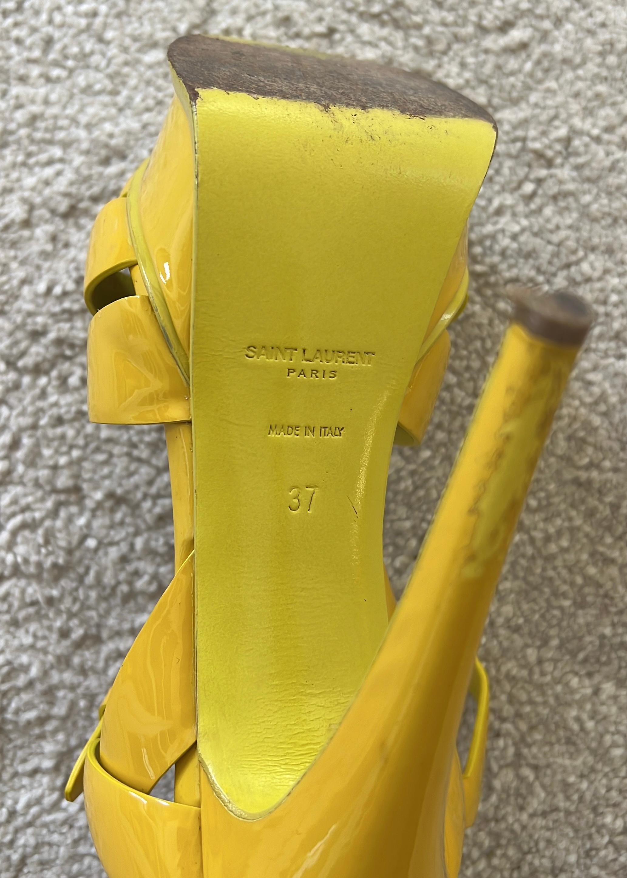 YSL Patent Leather Tribute Sandals thumbnail 2