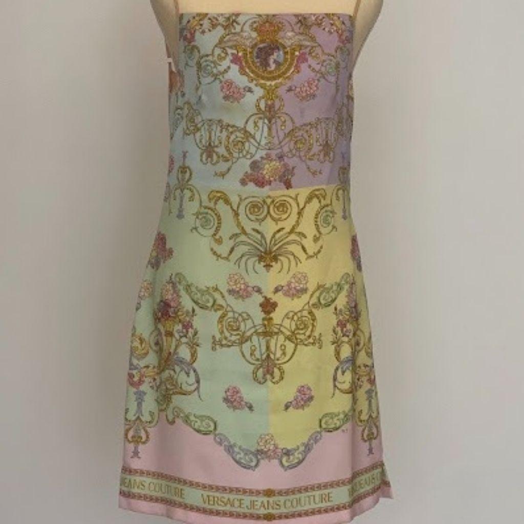 Versace silk mid-length dress thumbnail 1