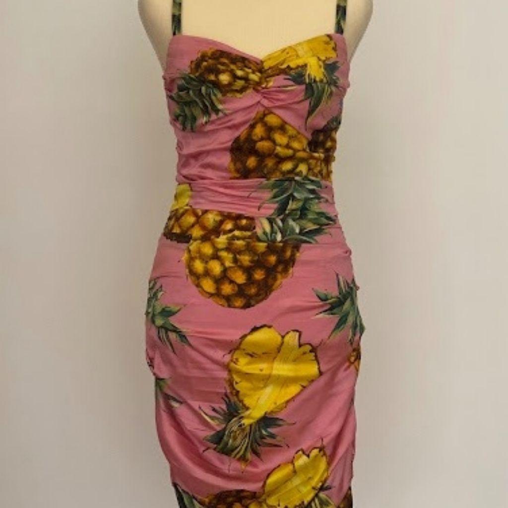 DOLCE & GABBANA
Pineapples Ruched Stretch Dress