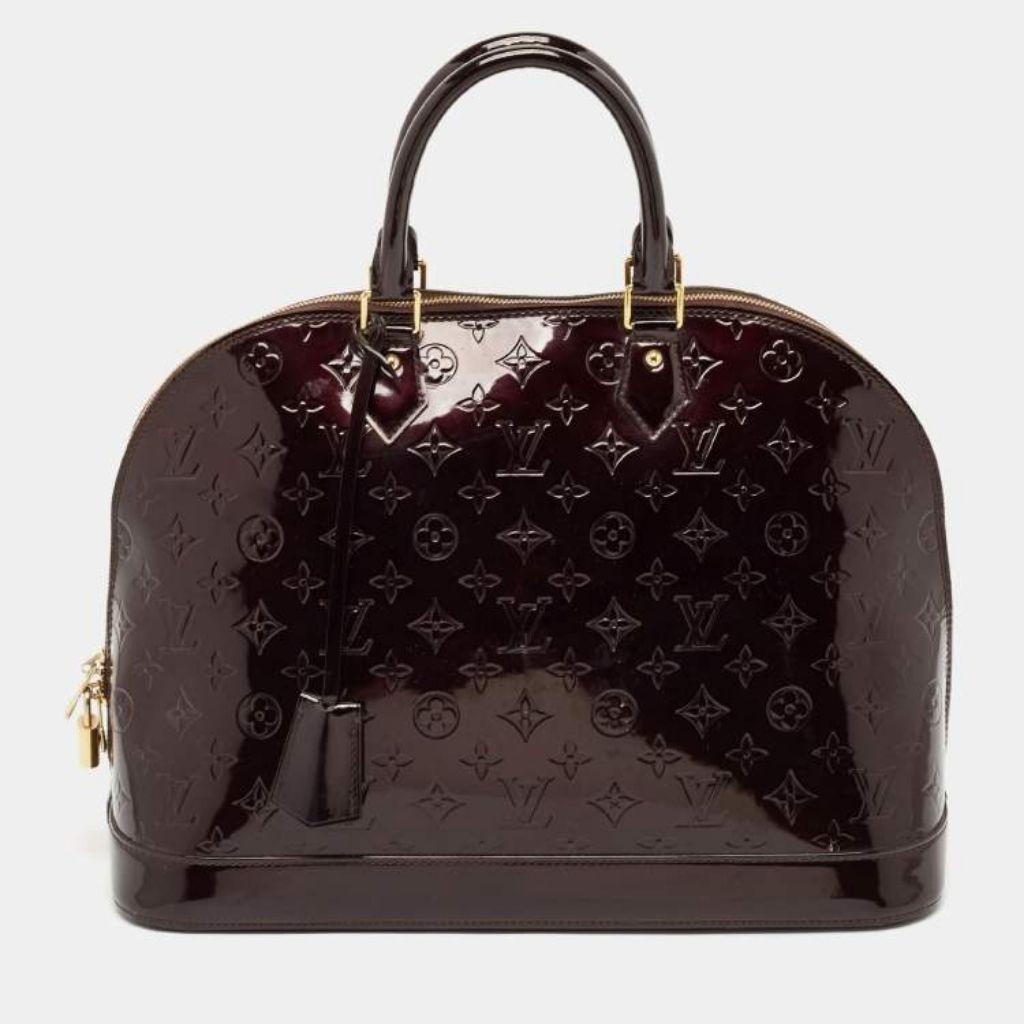 Louis Vuitton Amarante Monogram Vernis Alma GM Bag thumbnail 1