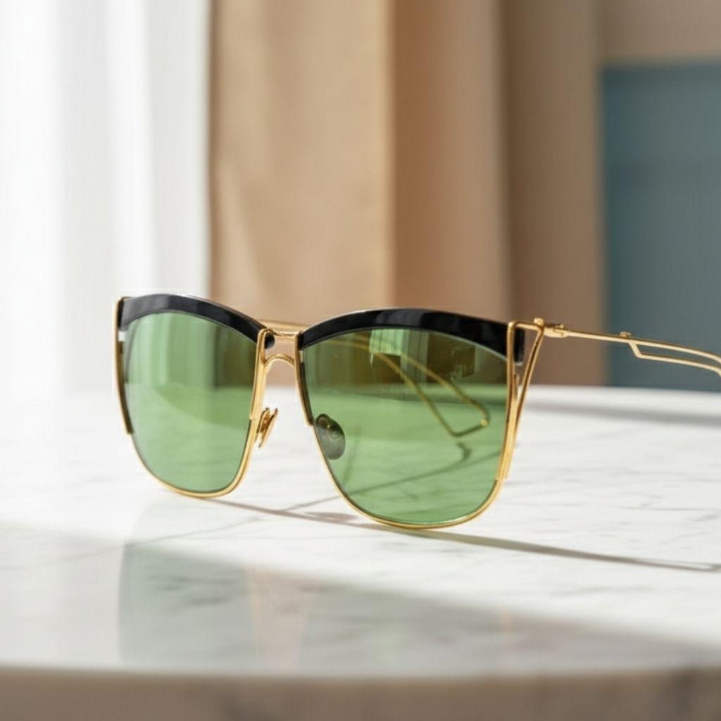 Dior  so Electric Rare gold Green Sunglasses